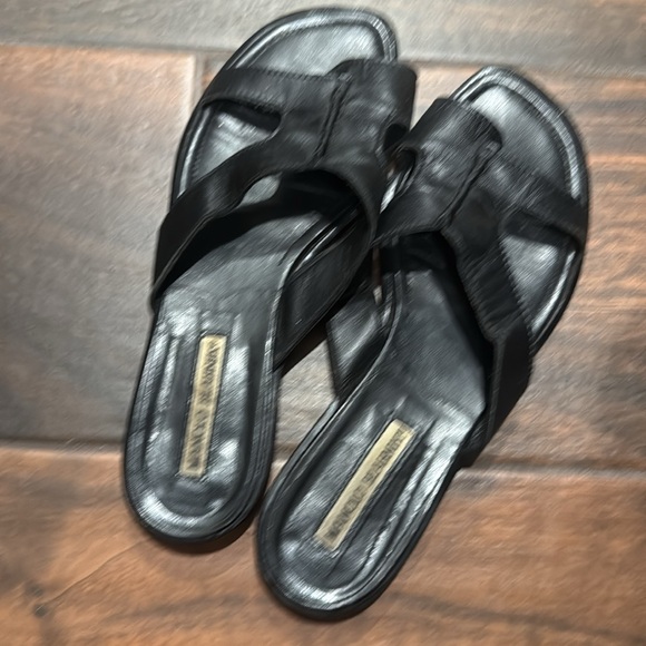 Manolo Blahnik Black Sandals - Picture 7 of 8